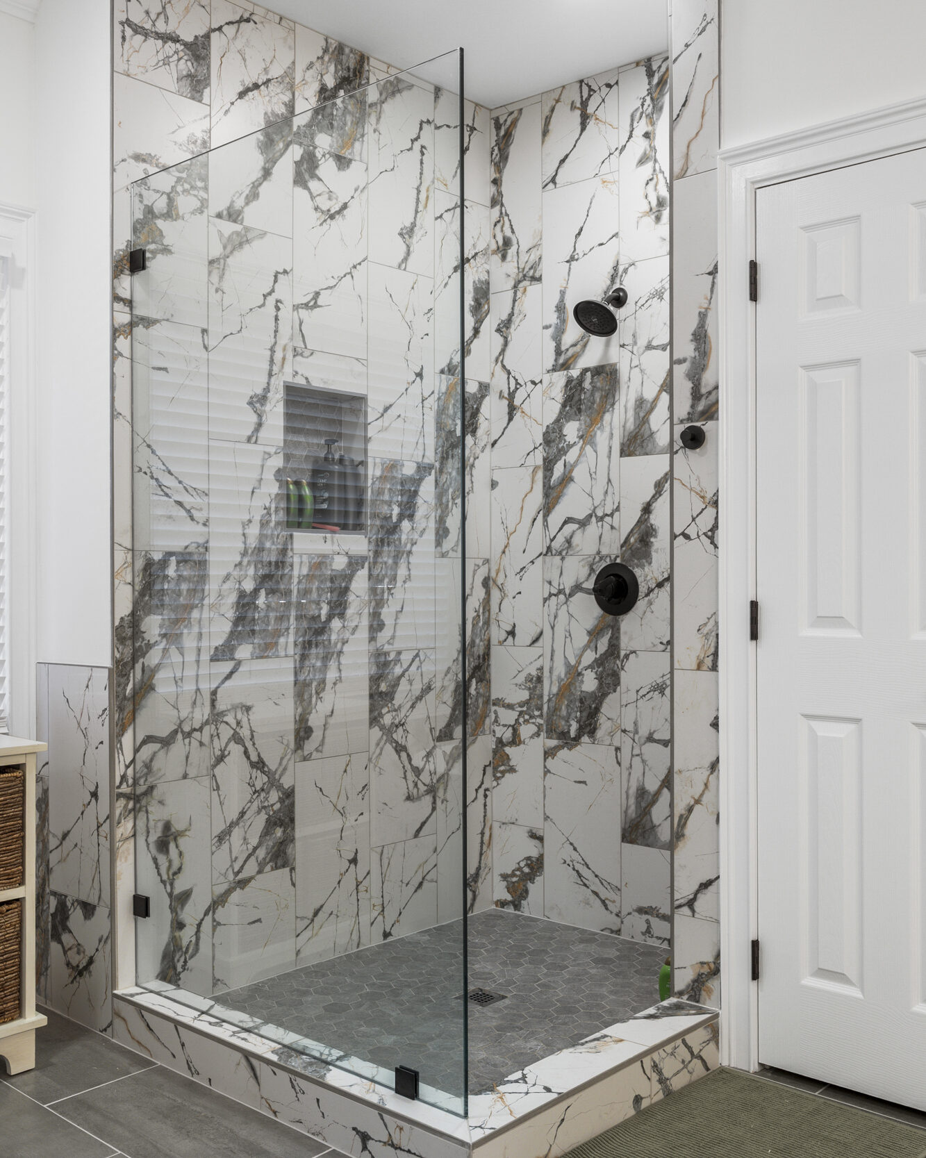 luxury bathroom with shower